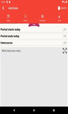 Period Calendar for Eve android App screenshot 0