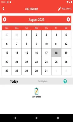 Period Calendar for Eve android App screenshot 1